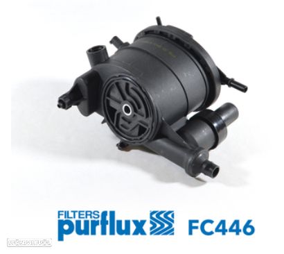Caixa com comba do filtro do gasoleo Citroen Berlingo Peugeot Partner e 206 Motor 1900 Diesel Purflux FC446 1911.44 191144 - 1
