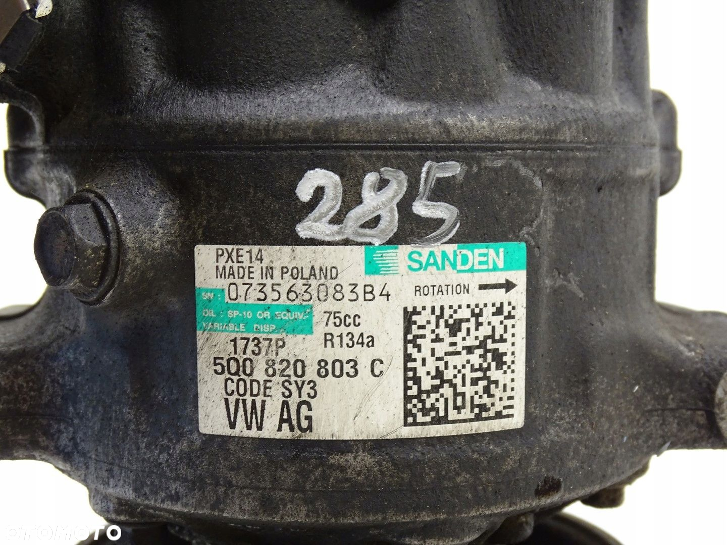 SPRĘŻARKA KLIMATYZACJI SKODA OCTAVIA III 5E 1.6 TDI CLH CLHA 5Q0820803C - 4