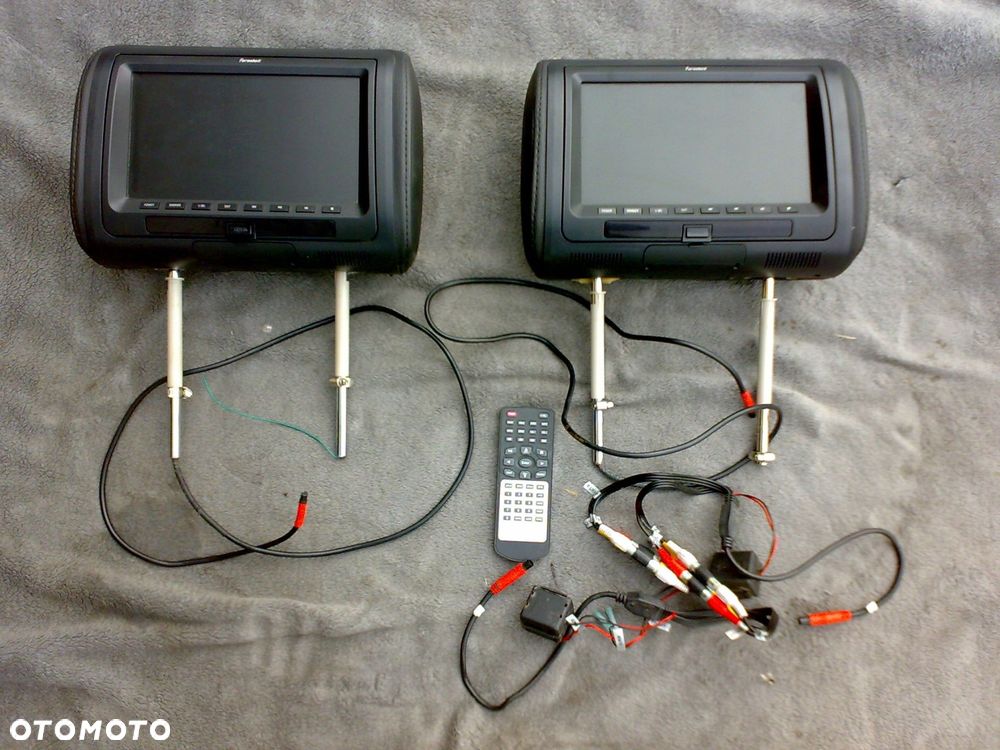 dodge durango jeep grand cherokee wk2 2014 - zagłówki przednie z dvd tv - 5