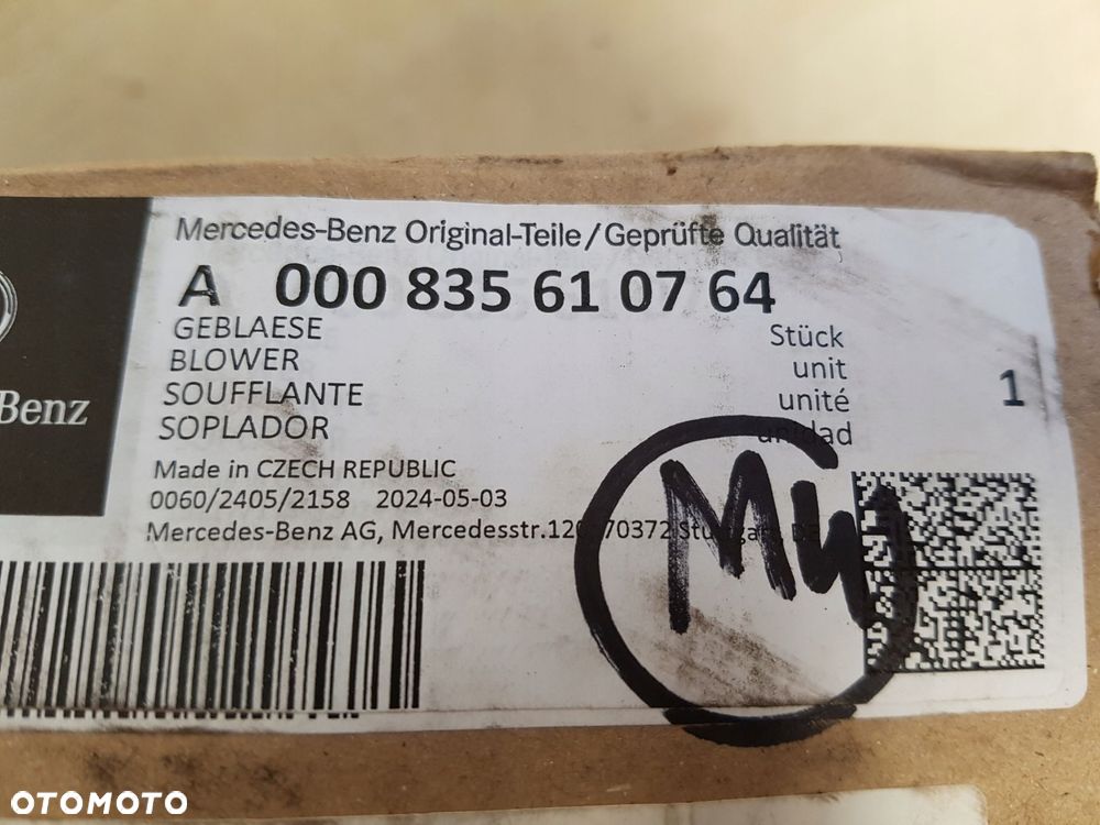 mercedes wentylator wnętrza dmuchawa nawiewu a000835610764 - 5