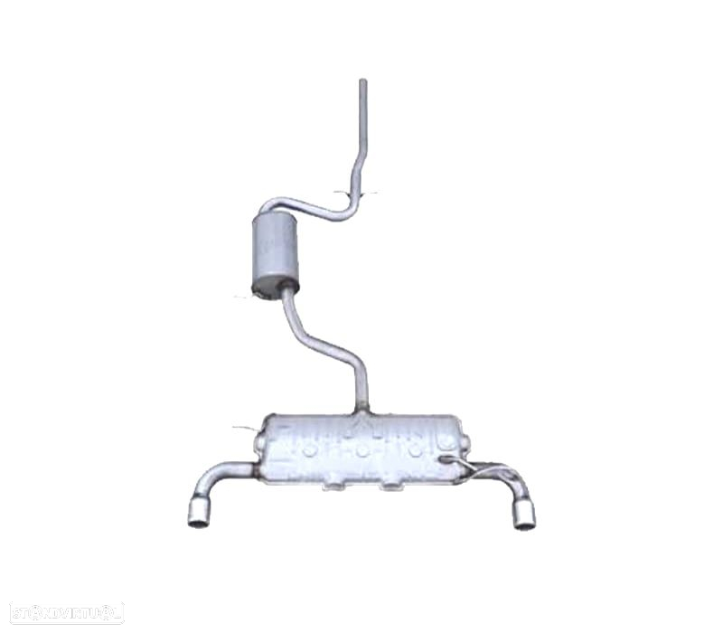 LINHA DE ESCAPE VOLKSWAGEN VW GOLF 6 LOOK GTI CATBACK - 2
