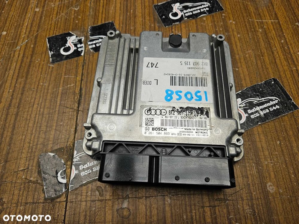 Komputer 8K2907115S 8K2907115L 0261S04865 Moduł Sterownik Silnika Silnik 2.0 TFSI Benzyna Audi A4 B8 A5 8T - 5