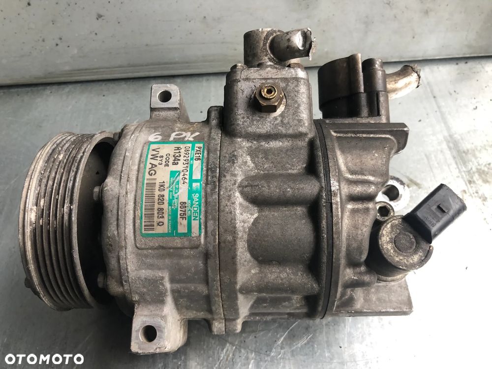 P-1639 . Kompresor Sprężarka Klimatyzacji 6PK 1K0820803Q VW Golf V Passat B6 Audi A3 8P 1.9 2.0 TDI Wysyłka - 1