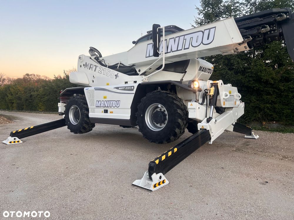 Manitou Ładowarka teleskopowa Manitou Mrt 2150 + Privilage Roto obrotowa 360 Pilot sterowanie radiowe Kosz Widły 2016/17 1840 2550 2540 silnik Mercedes 2150+ Merlo - 23