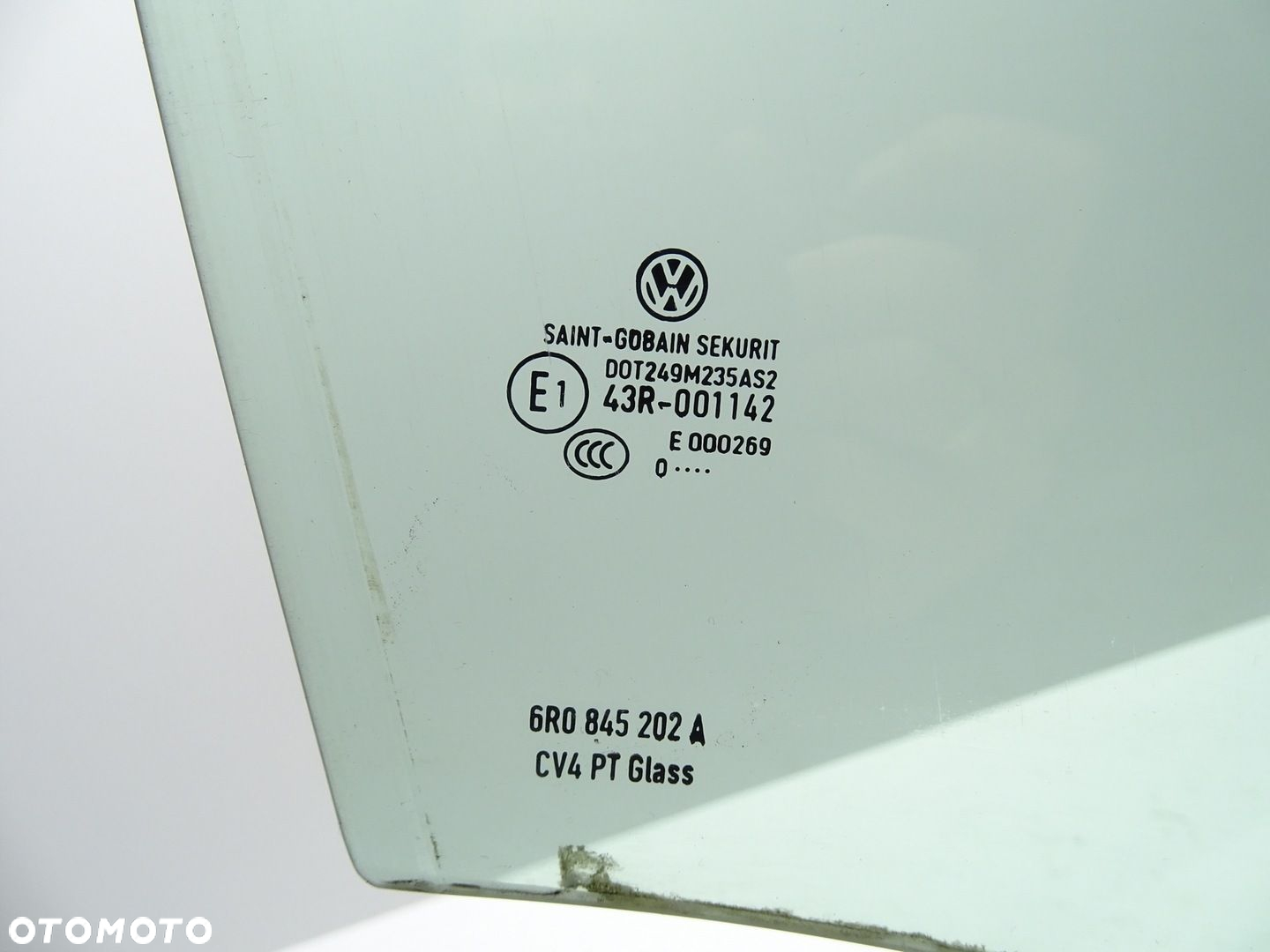 SZYBA DRZWI PRAWA PRAWY PRZÓD PRZEDNIA VW POLO V 6R 10R 6R0845202A - 6