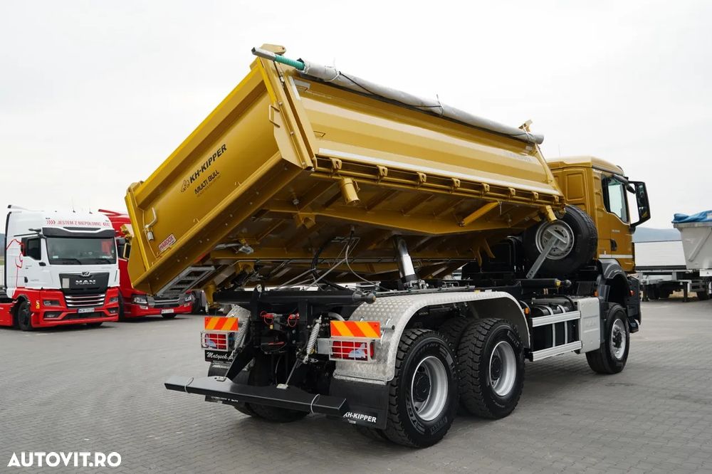 MAN TGS 33.480 / 6X6 / BASCULATOR 3 LATE / BORDMATIC / HYDROBRA / KH KIPPER / AUTOMAT / NOU / DISPONIBIL IMEDIAT / - 9