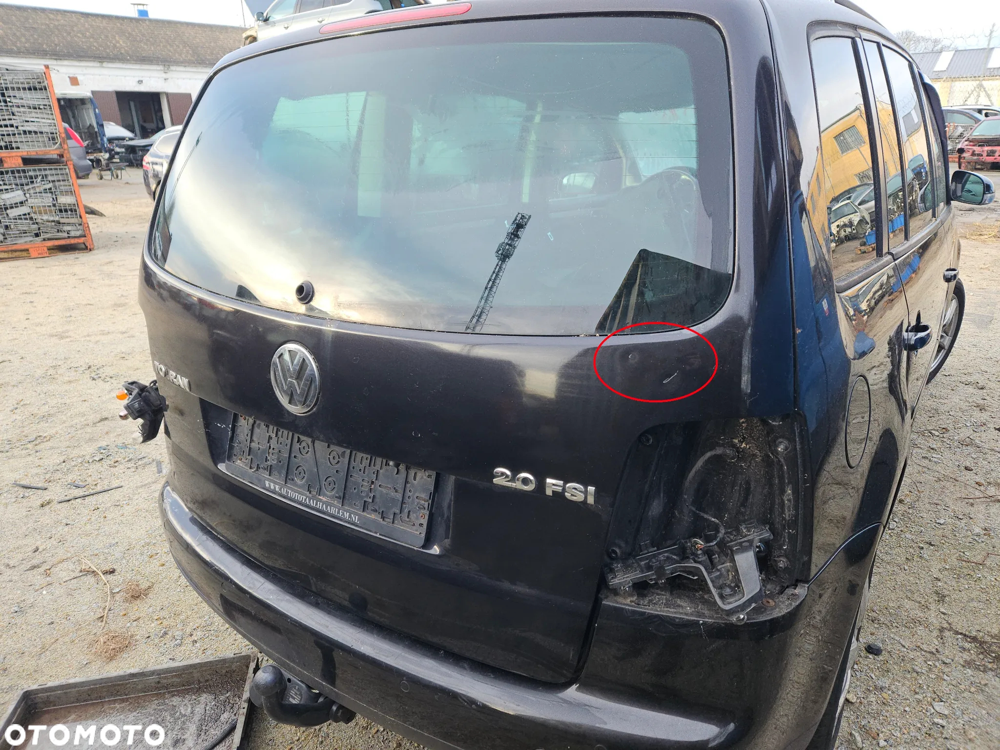 Klapa tylna bagażnika VW Touran I 1T 2006r LC9Z - 5