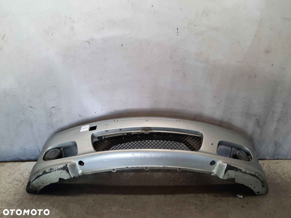 ^ ZDERZAK PRZÓD PRZEDNI BMW E46 SERIA 3 III COUPE M PAKIET TITANSILBER SREBRNY HALOGENY - 1