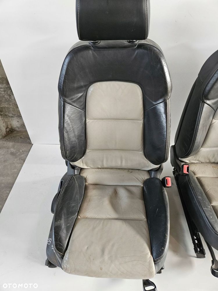 FOTELE KANAPA SKÓRA AUDI A3 8P 5 DRZWI PODGRZEWANE - 6