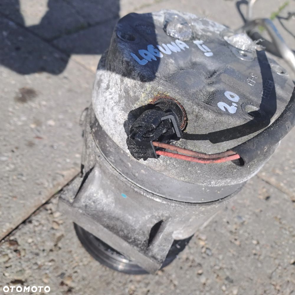 Renault Laguna II FL 2.0 16V  Turbo kompresor klimatyzacji Delphi 8200979499 przewody i inne - 8