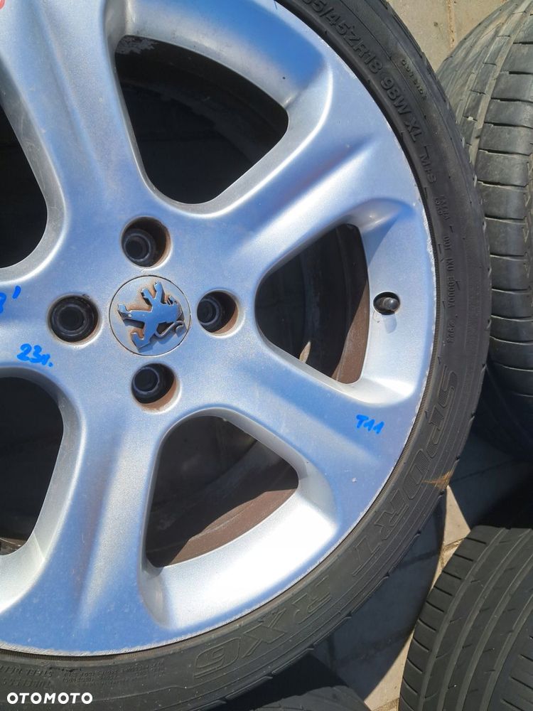 peugeot 3008 felgi aluminiowe 18" 9685121480 7,5j et29 4x108 - 13