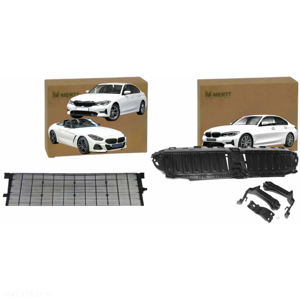 BMW 3 G20 G21 G29 KIEROWNICA POWIETRZA WLOT ROLETA SIATKA CHŁODNICY OBUDOWA - 2