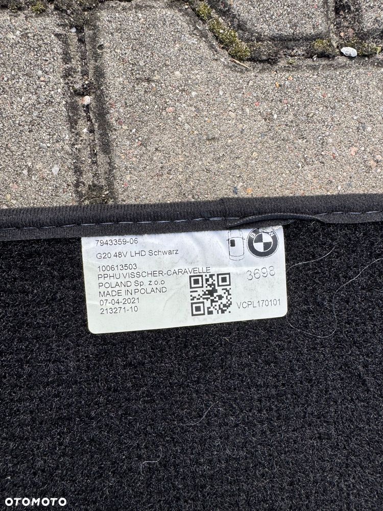 Oryginalne dywaniki welurowe BMW G20 G21 - 11