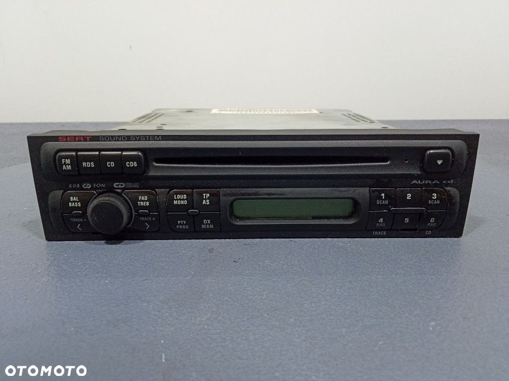 SEAT LEON I TOLEDO II RADIO CD FABRYCZNE OEM AURA CD 1M0035186D - 1