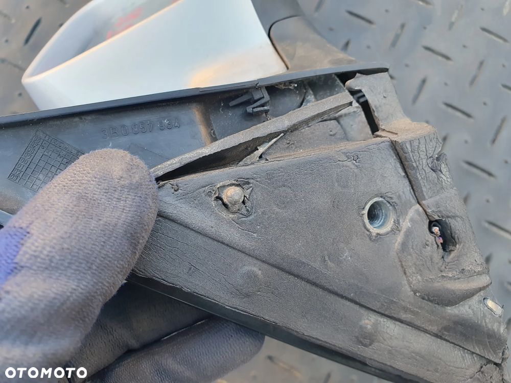 VW PASSAT B5 LUSTERKO PRAWE ELEKTRYCZNE 5PIN SREBRNE E1020514 3B0857934 - 5