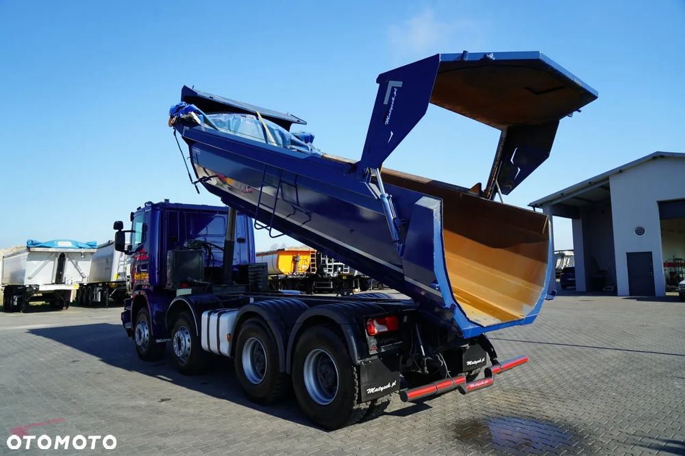 Scania G 490 / 8x4 / WYWROTKA TYLNOZSYPOWA /  HYDROKLAPA / PLANDEKA AUTOMATYCZNA / AUTOMAT / EURO 6 - 4