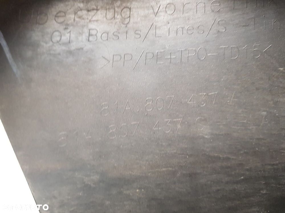 NAROŻNIK SPRYSKIWACZ KOSZYK ZDERZAKA LEWY PRZEDNI PRZÓD AUDI Q2 81A 16-24 81A807437A - 5