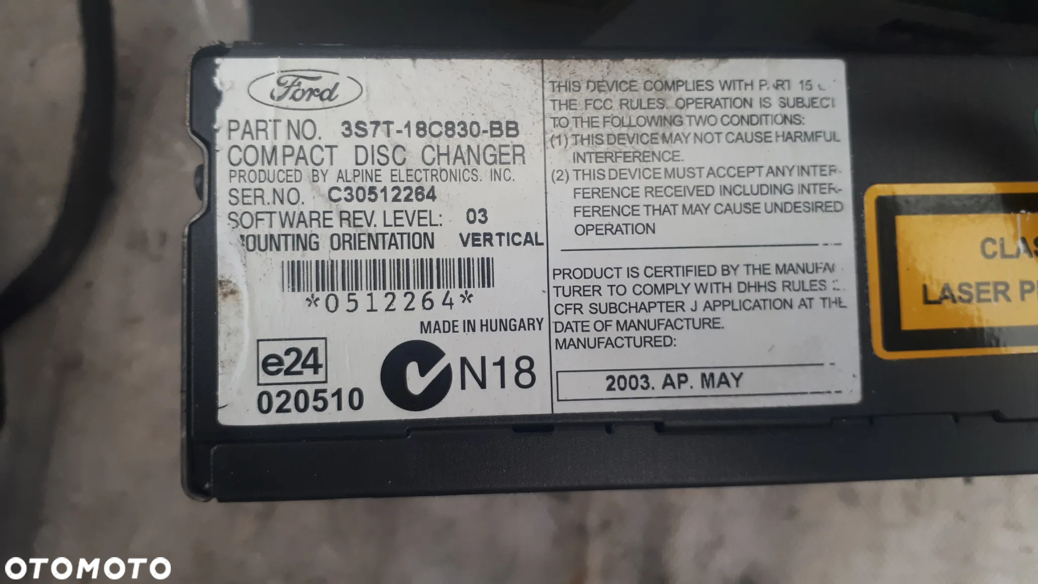 Ford Mondeo MK3 Radio CD Czytnik Nawigacji Zmieniarka - 4