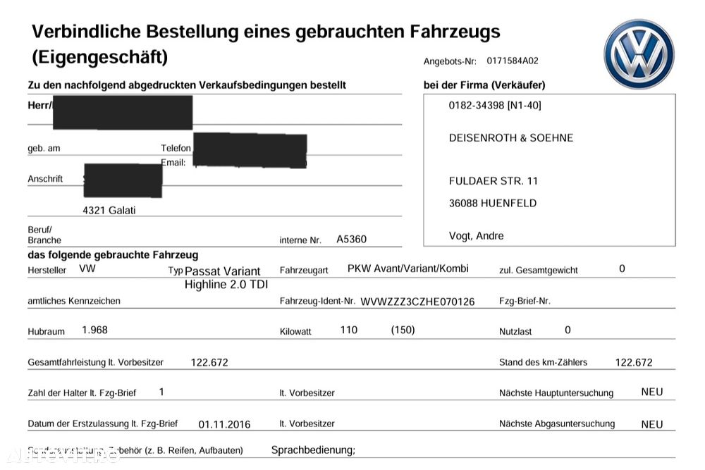 Volkswagen Passat 2.0 TDI DSG Highline - 34