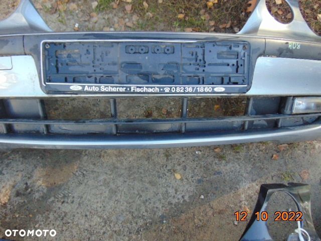 BMW E46 compact ZDERZAK przód przedn halogeny listewki kratki zaślepka szary srebrny kolor STAHLgrau A08 - 3