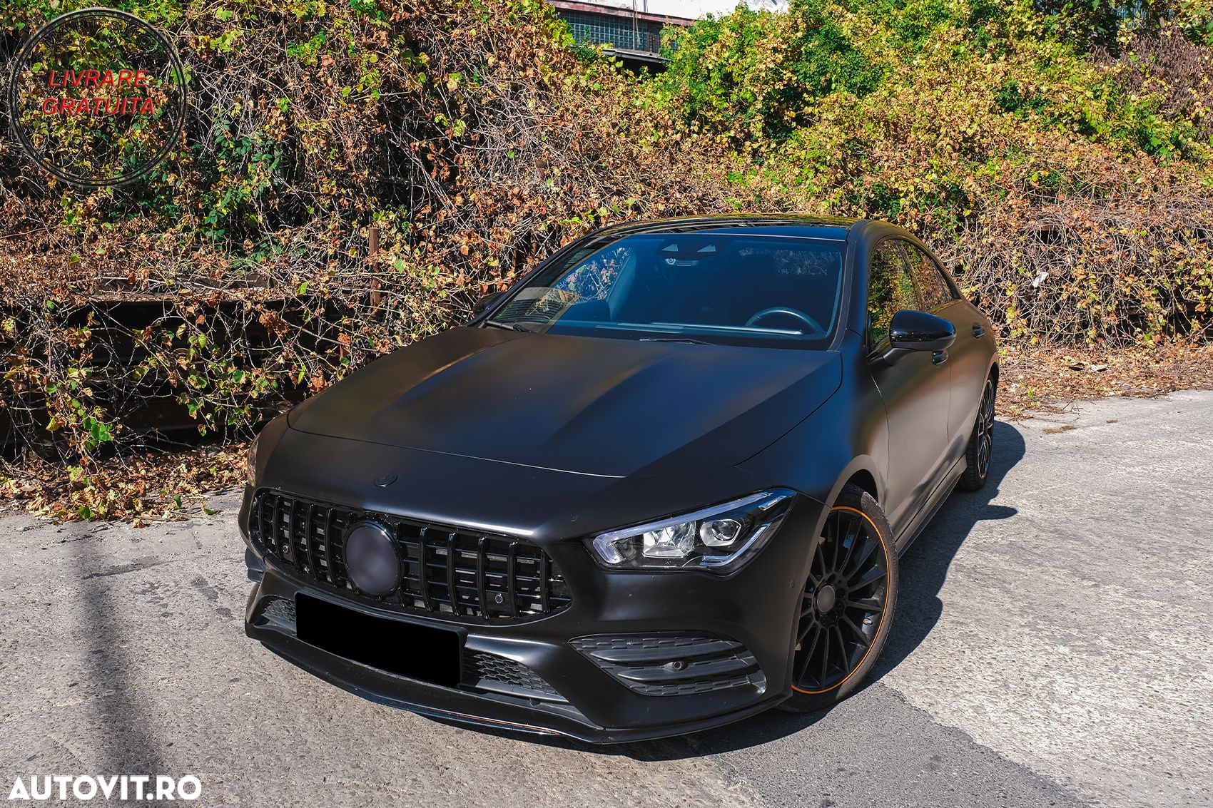 Grila Centrala Mercedes CLA X118 C118 (2019-up) GT-R Panamericana Design Negru Luc- livrare gratuita - 17