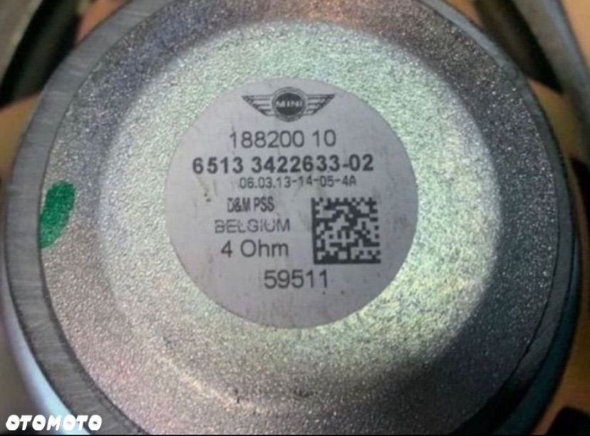 3422633 głośnik głośniki tył mini cooper one r55 r56 r57 lift lci - 3