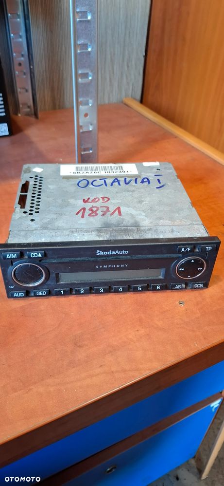 RADIO RADIOODTWARZACZ CD RDS 1U0035156D SKODA OCTAVIA 1 I - 1