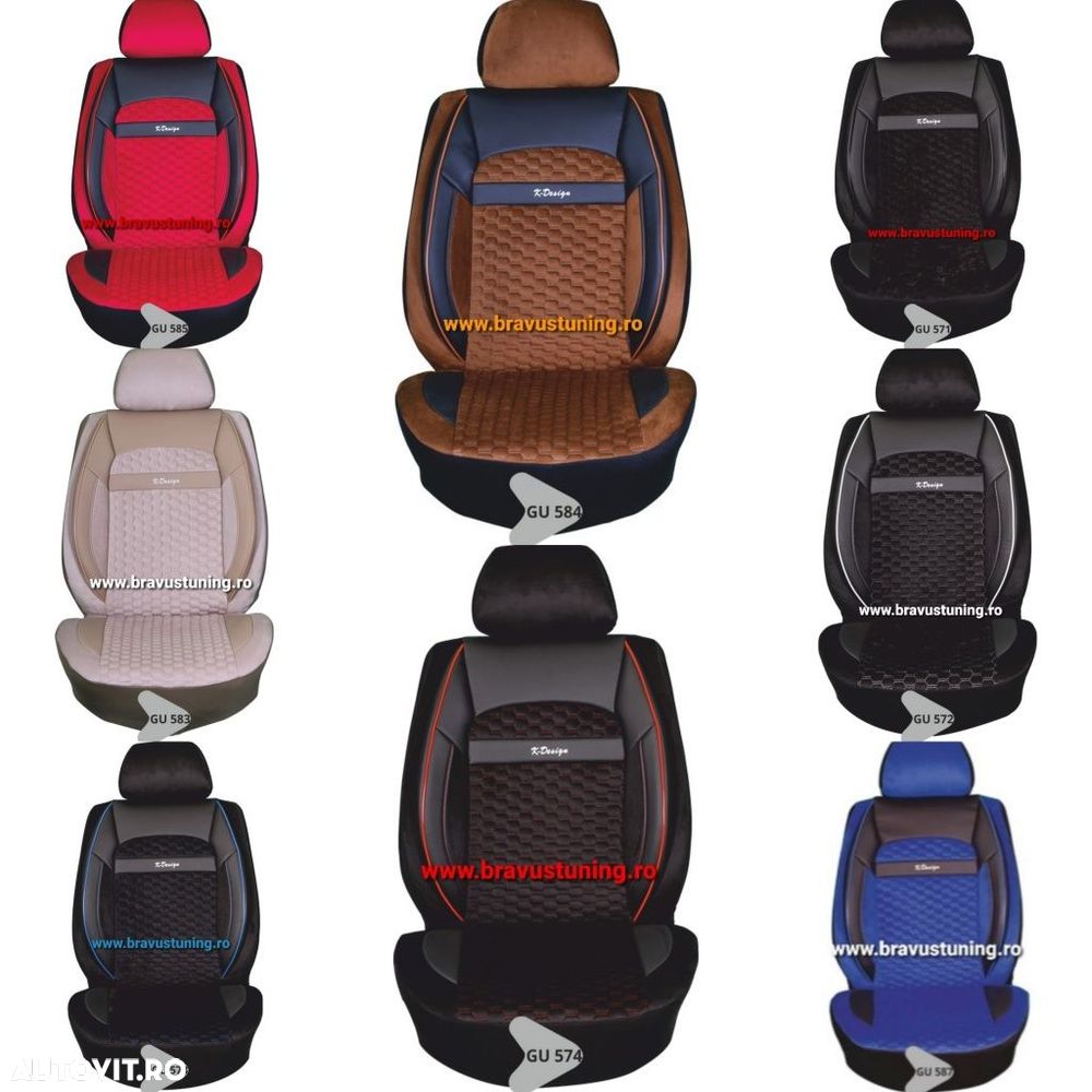 Huse scaun auto Velur Opel, skoda, BMW,Ford, Seat, Mercedes - 6
