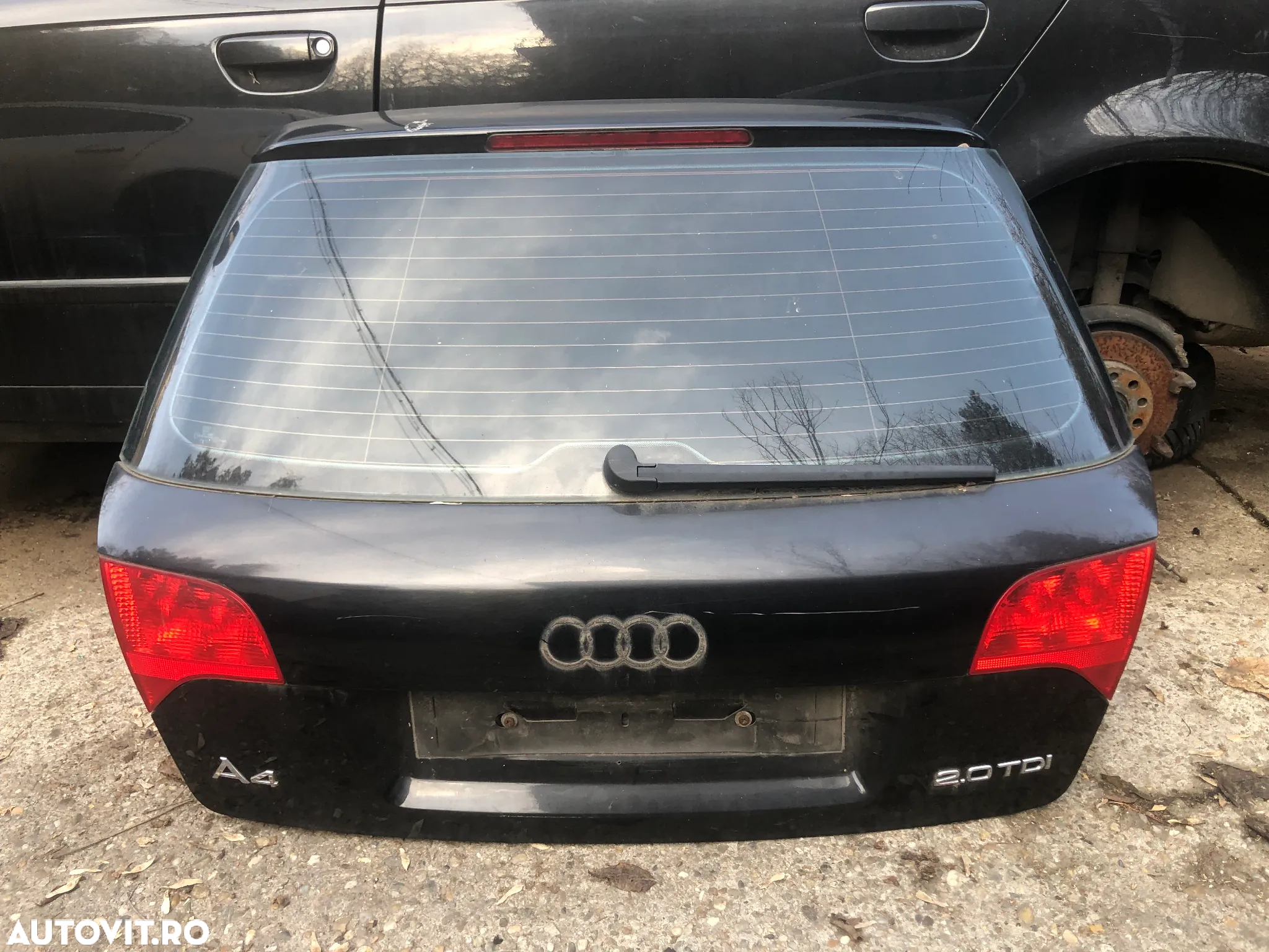 Haion spate complet cu luneta Audi A4 B7 break negru - 5