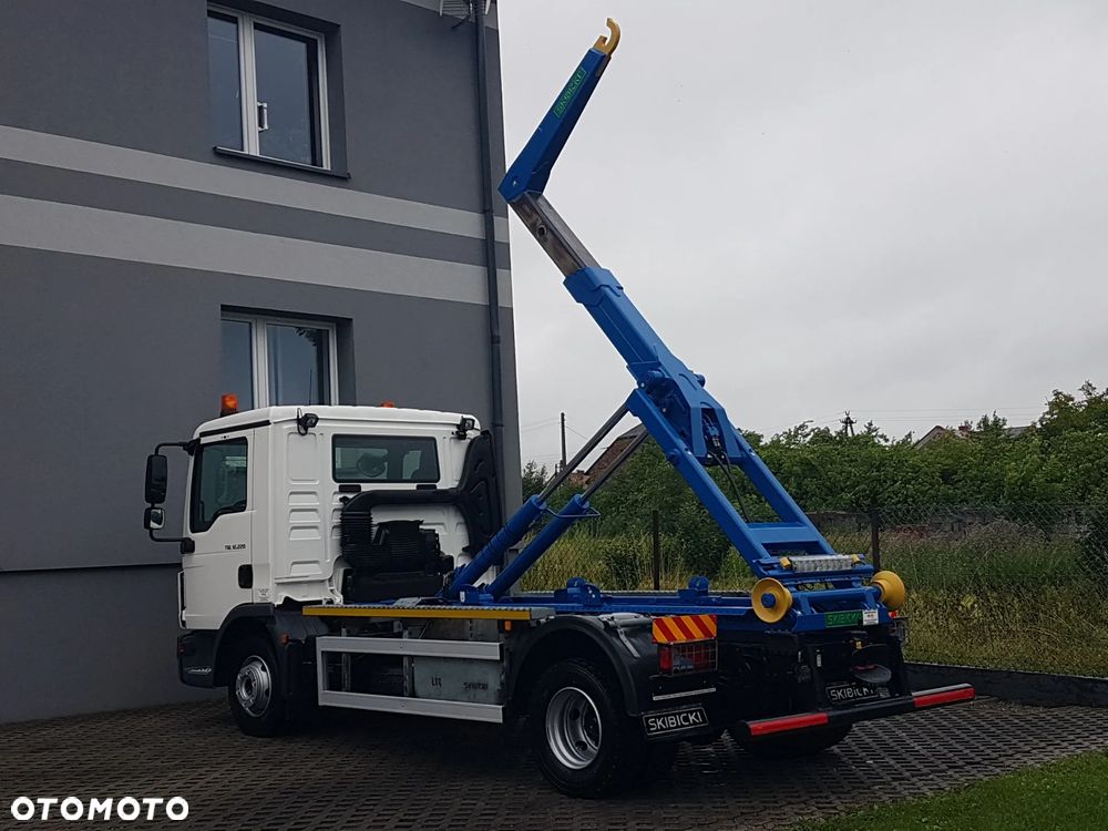 MAN TGL 12.220 HAKOWIEC SKIBICKI 4x2 KLIMA HAKOWIEC DO KONTENERÓW MANUAL 12T POD KONTENERY - 3