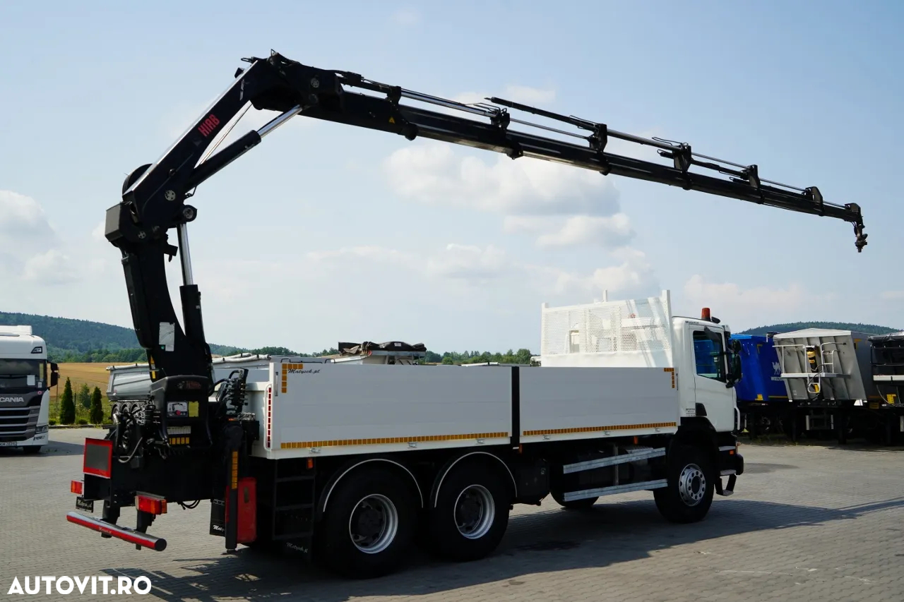 Scania P360 / 6X4 / LIVRARE 4.85 + HIAB 211 E-6 HIDUO / CAPACITATE DE RIDICARE 7100 KG / ATINGERE MAXIMĂ 16.5 M / RADIOCOMANDĂ - 8