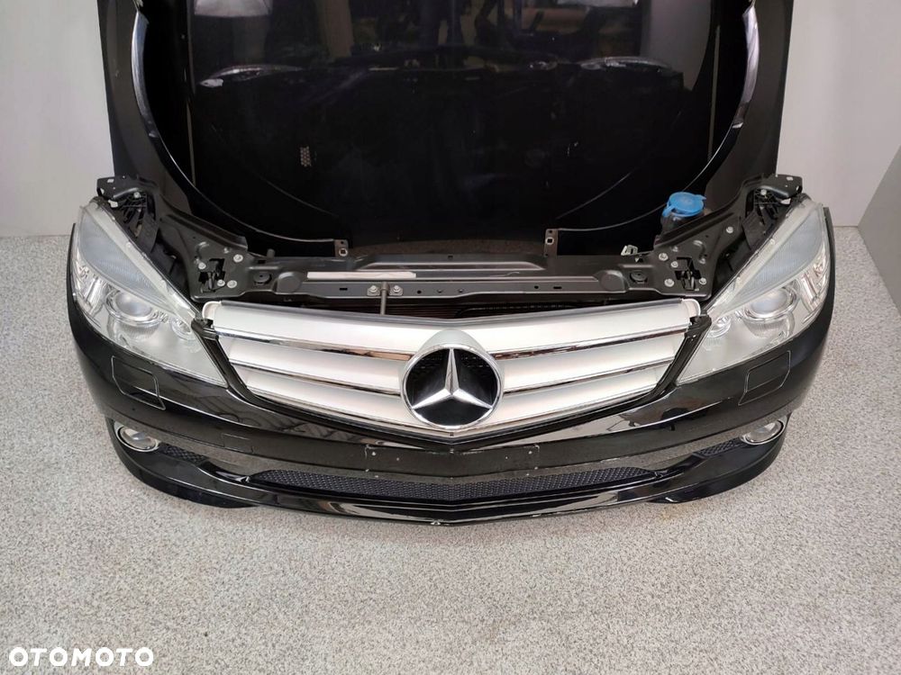 MERCEDES C W204 ZDERZAK AMG MASKA BŁOTNIK LAMPY BI XENON CHŁODNICE PAS - 4