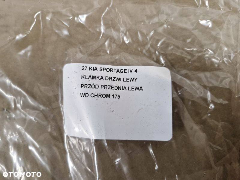 KIA SPORTAGE IV 4 KLAMKA DRZWI LEWY PRZÓD PRZEDNIA LEWA WD CHROM - 11