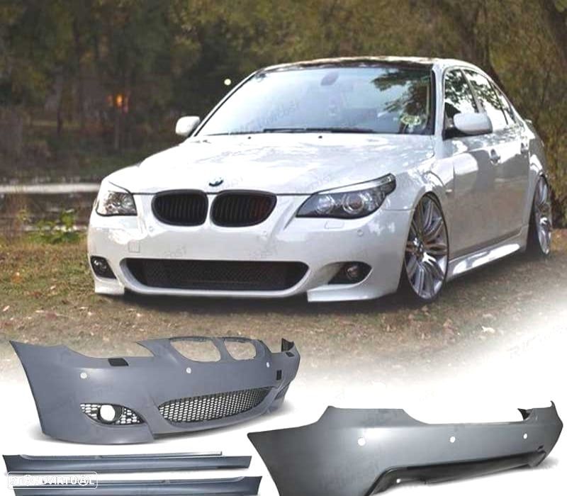 KIT CARROÇARIA BMW E60 LOOK M 03-07 COM PDC - 1
