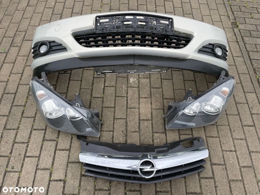 OPEL ASTRA H III LIFT PRZÓD KOMPLETNY ZDERZAK LAMPA REFLEKTOR LEWY przedni GRILL lampa reflektor LEWA PRAWA GTC Hella Z167 - 1