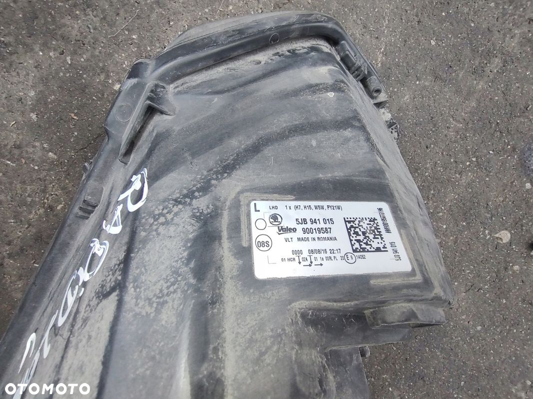 SKODA RAPID LAMPA PRZÓD LEWA 5JB941015 - 4