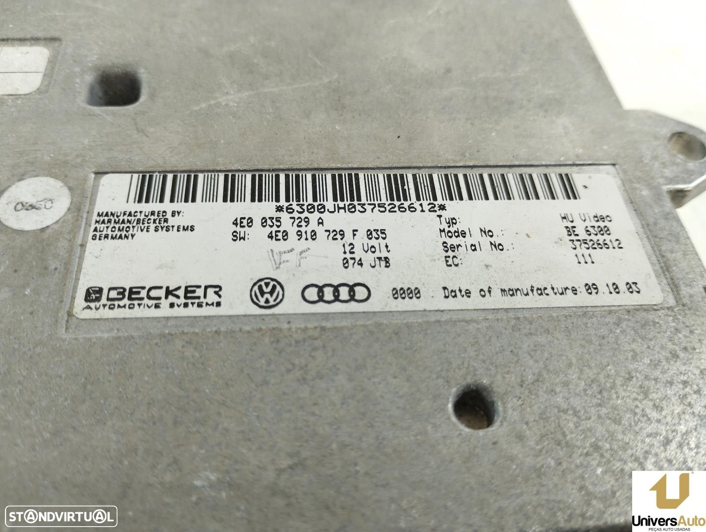 MODULO ELECTRONICO AUDI A8 2005 -4E0035729A - 4
