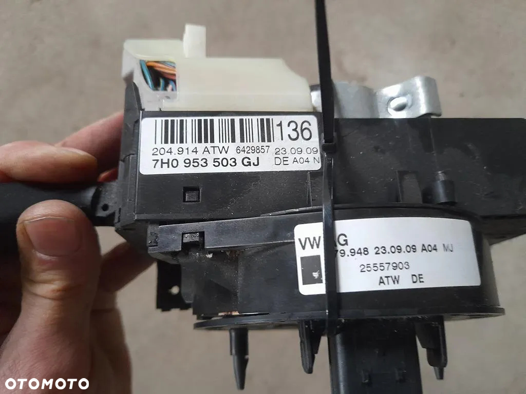 Przełącznik zespolony manetki taśma SKODA FABIA II EUROPA 7H0953503GJ - 5