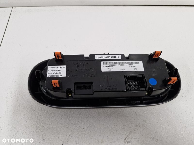 FIAT 500X PANEL STEROWANIA KLIMATYZACJI 07356344800 - 5