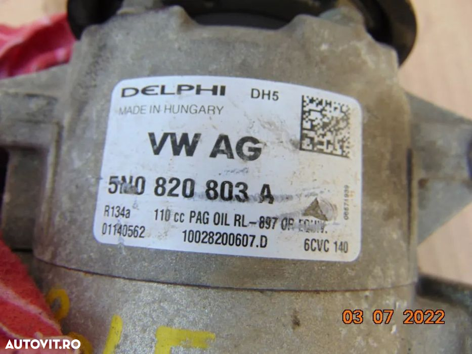 Compresor clima VW Passat B6 Golf plus 1.9 2.0 audi a3 skoda octavia s - 3