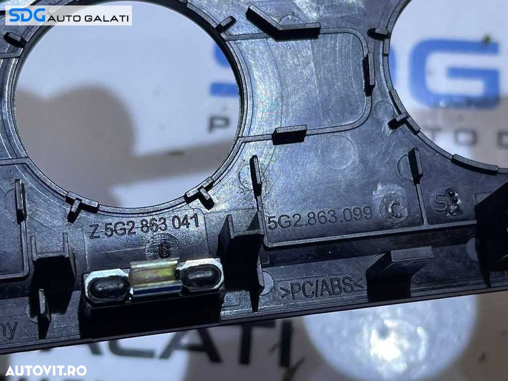 Rama Grila Ornament Panou AC Aer Conditionat Clima Climatronic VW Golf 7 2013 - 2017 Cod 5G2863099 5G2863041 - 5