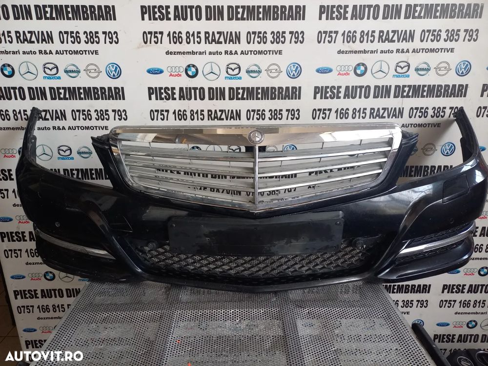 Bara Fata Completa Mercedes C Class W204 Facelift An 2011-2012-2013-2014-2015 Cu Spalatoare Far Si - 4