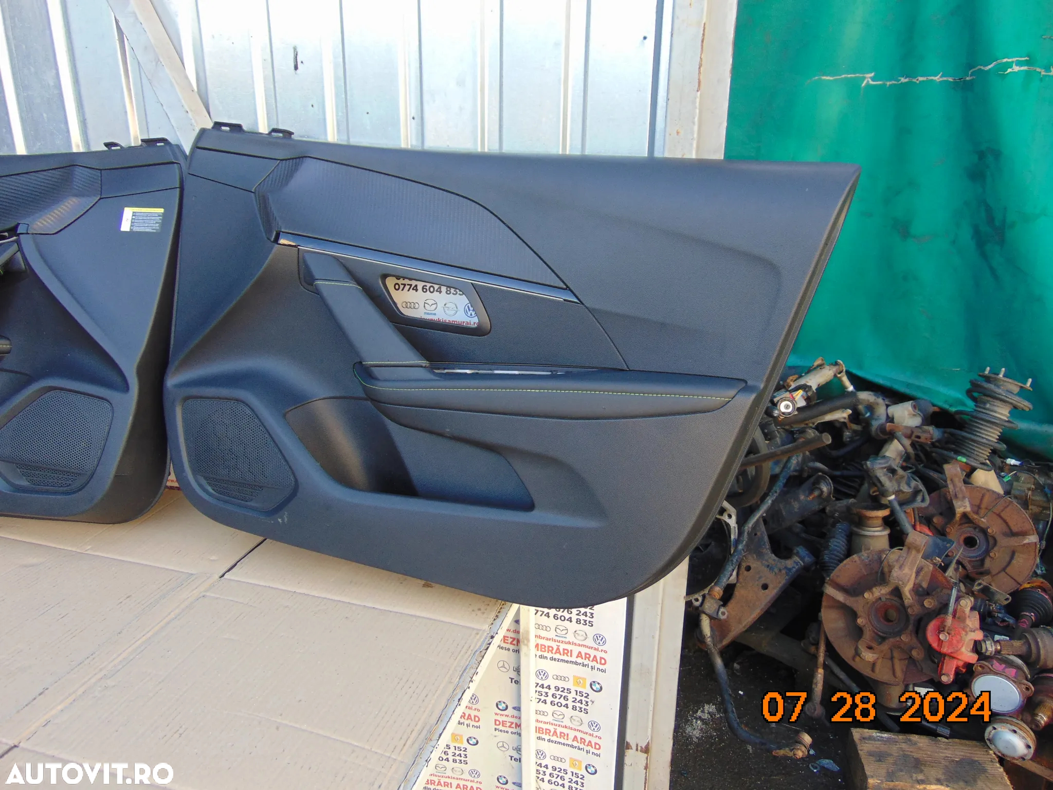 Fete usi Peugeot 208 dupa 2019 set fete usi interioare fata spate stanga dreapta - 3