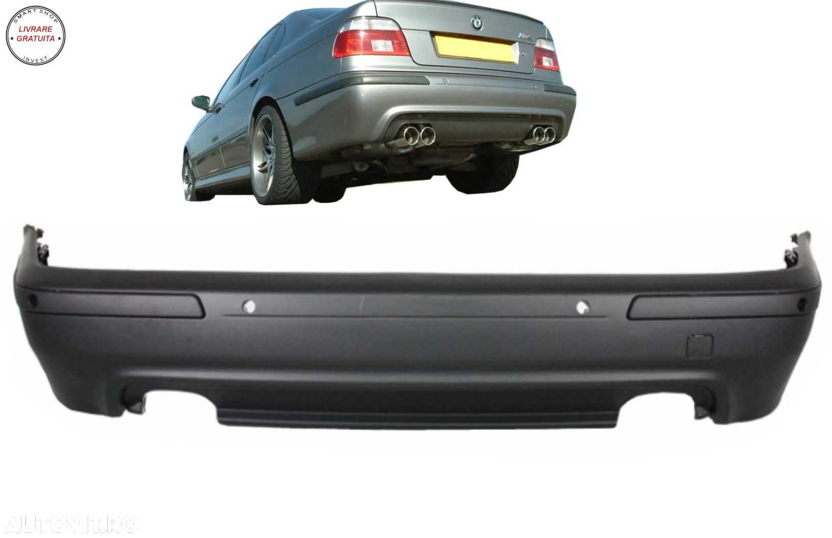 Bara Spate BMW Seria 5 E39 Evacuare Dubla (1995-2003) cu PDC- livrare gratuita - 5