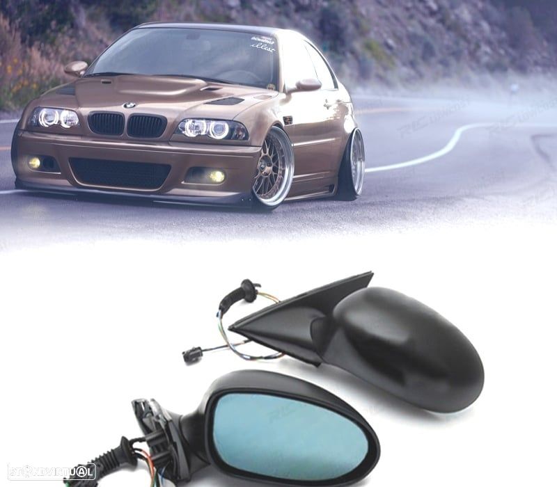ESPELHOS RETROVISORES REBATÍVEIS BMW E46 COUPE LOOK M3 - 1