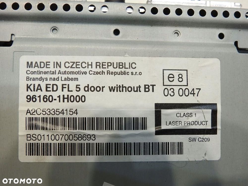 RADIO CD KIA CEED I LIFT 96160-1H000 - 5