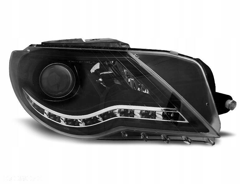 lampy reflektory vw passat cc 2008-12 daylight black led - 1