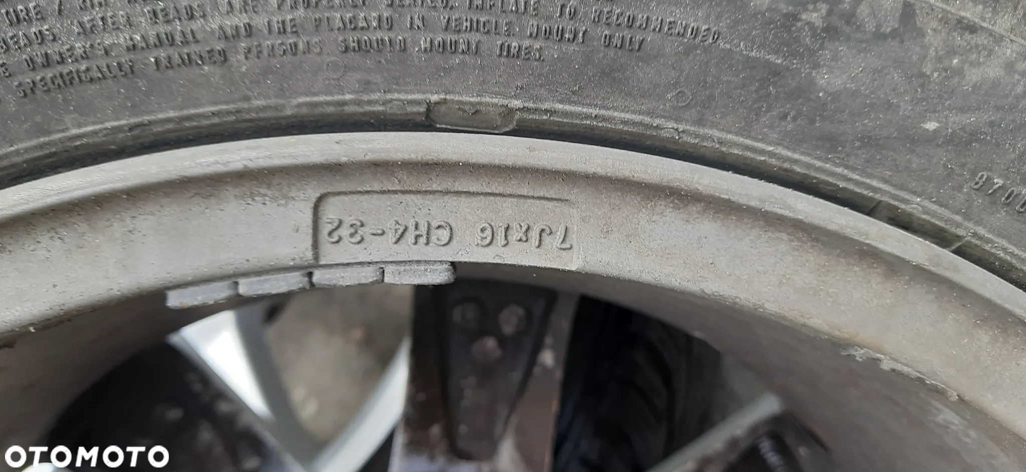 Peugeot Citroen Alufelgi 16 Koła 16 z oponami zimowymi  7x16 ET32 4x108 65,1 9680729880 KOMPLET - 8