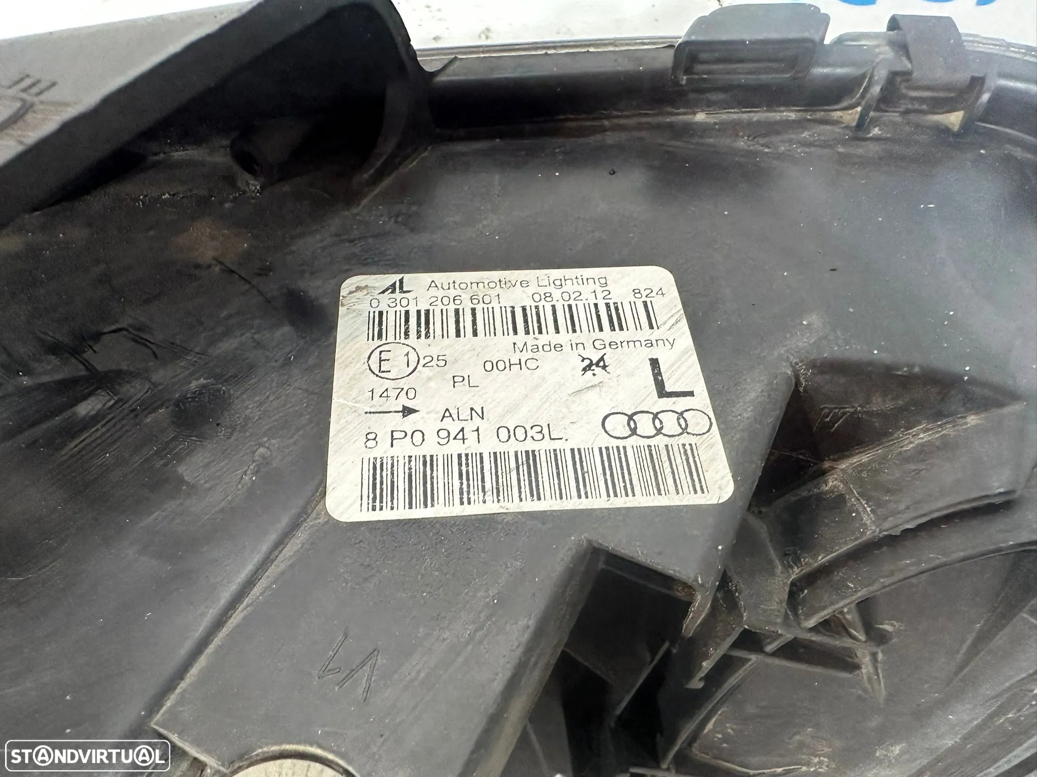 .Conjunto Oticas Farois Frontais Frente Original Audi A3 8P Halogéneo 2003 - 2010 8P0941003L 8P0941004L - 16