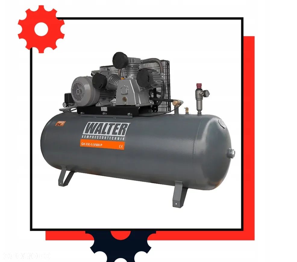 Kompresor tłokowy sprężarka WALTER GK 880-5,5/270 - 3